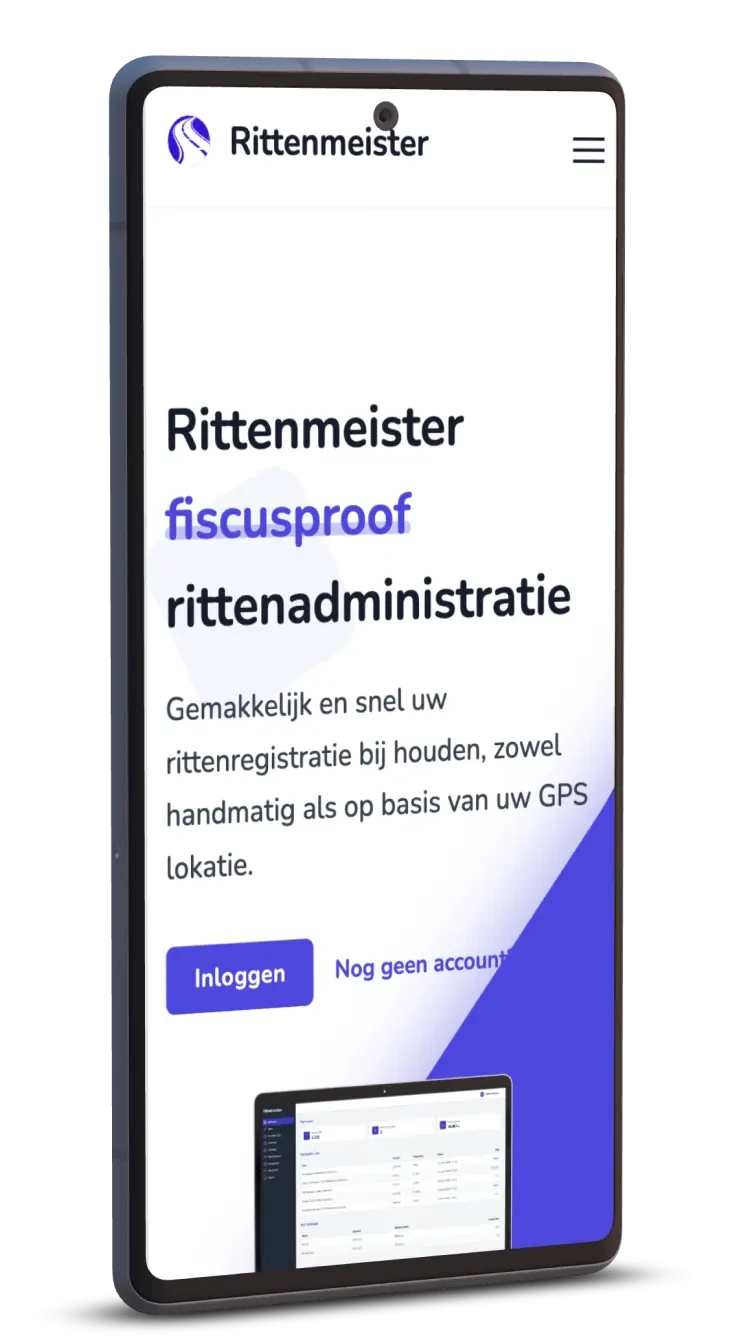 Rittenmeister - Mobiele app ritregistratie